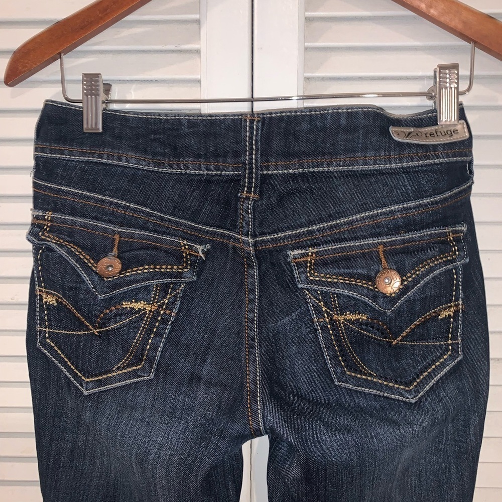 Refuge Knockout Skinny Boot Jeans lowrise Women’s 6 Petite - Picture 5 of 7